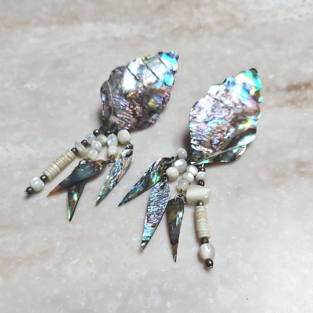 😍Abalone Shell Earrings😍NWOT